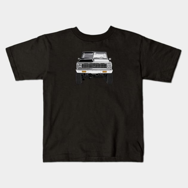 Chevy c10 front Kids T-Shirt by Saturasi